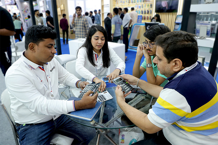 Calculator booth at Tokyo Tech Showcase